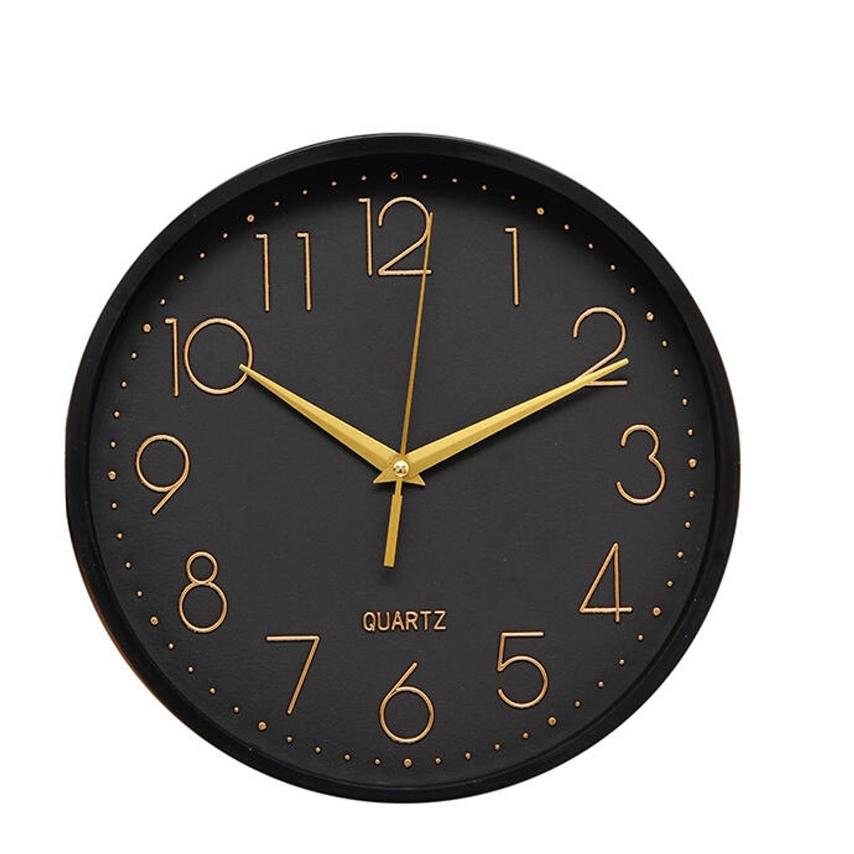 LUNA - Reloj De Pared Negro De 25cm