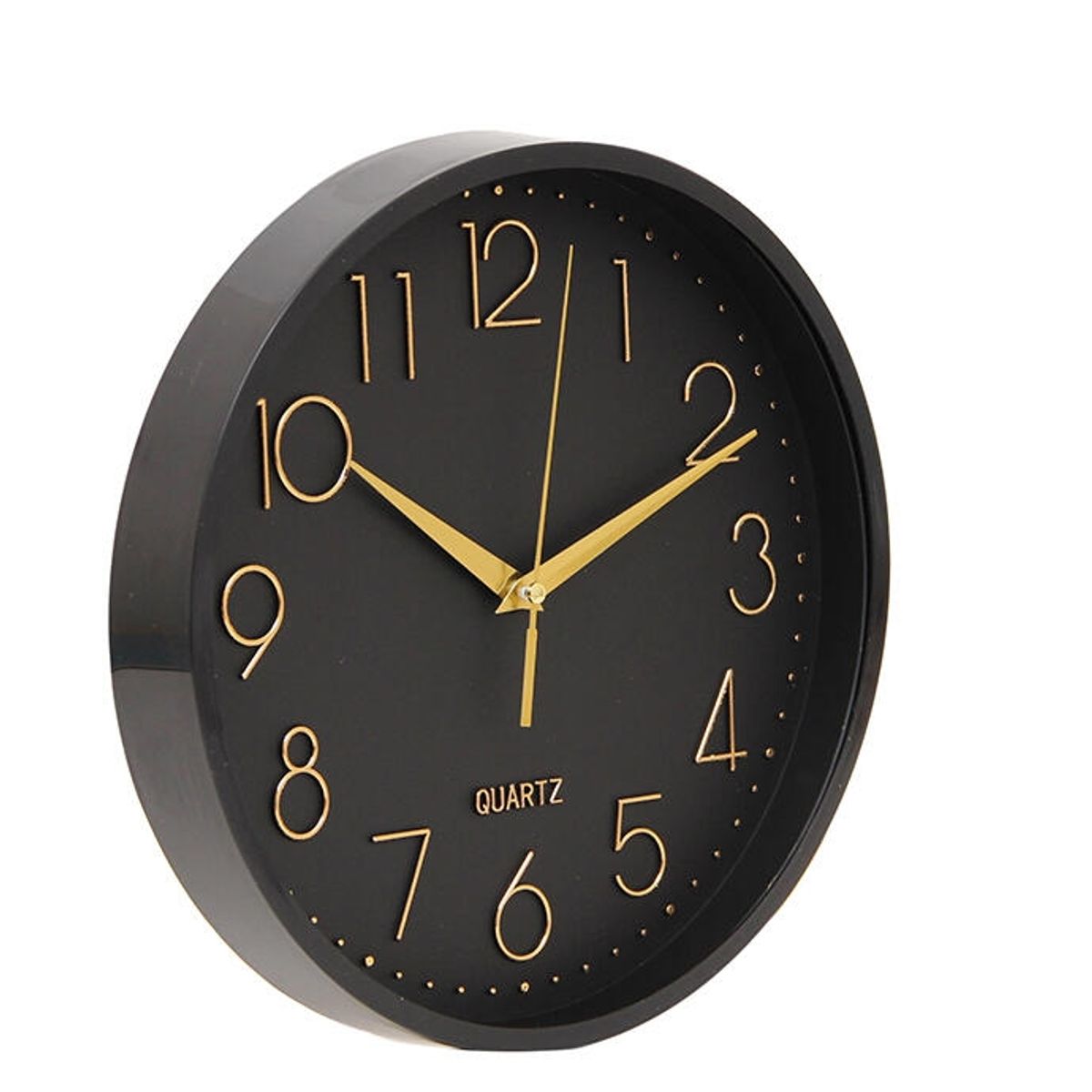 LUNA - Reloj De Pared Negro De 25cm