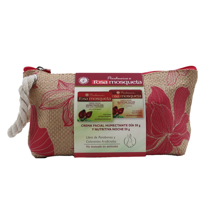 KNOP - Pack Rosa Mosqueta Crema Día + Cr. noche 50 g + cosmetiquero