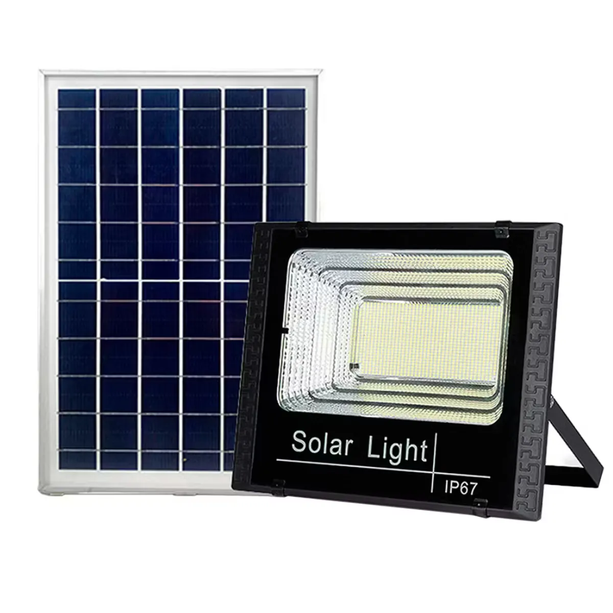 GENERICO - Reflector Solar Led 800 W + Panel Solar + Control Remoto