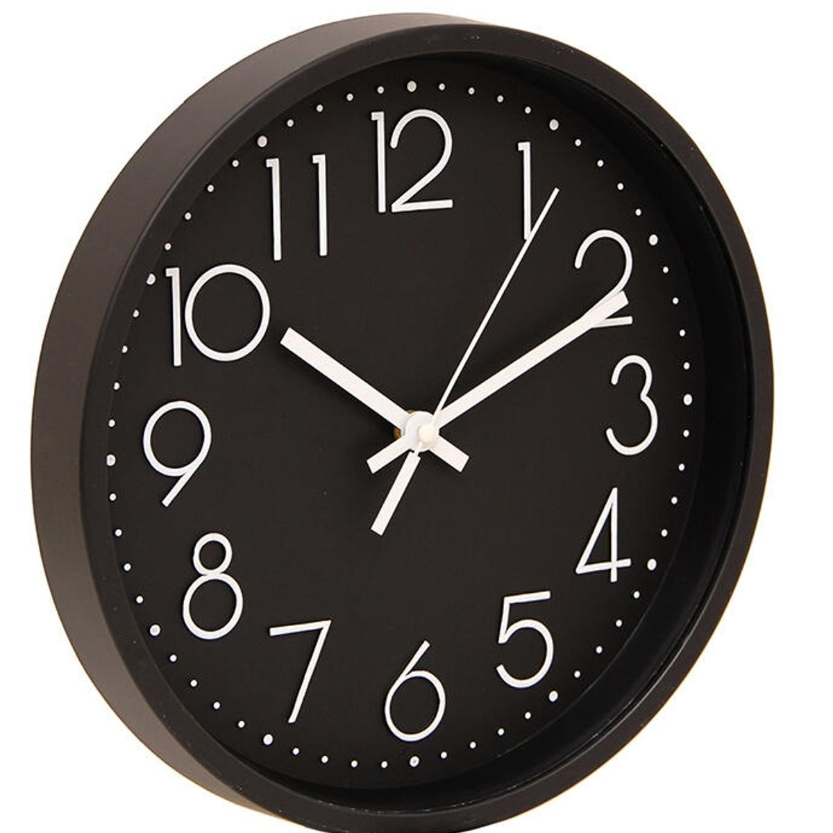 LUNA - Reloj De Pared Negro De 30cm