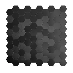 MERCAR RAY - Caja 8 Mosaicos autoadhesivo aluminio 29x28.5 cm Salpicadero