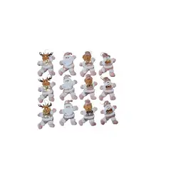 GENERICO - Set X12 Monos Navideño Colgante Adorno Para Arbol