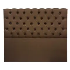GENERICO - Respaldo para Cama 2 plazas Capitone Lino cafe