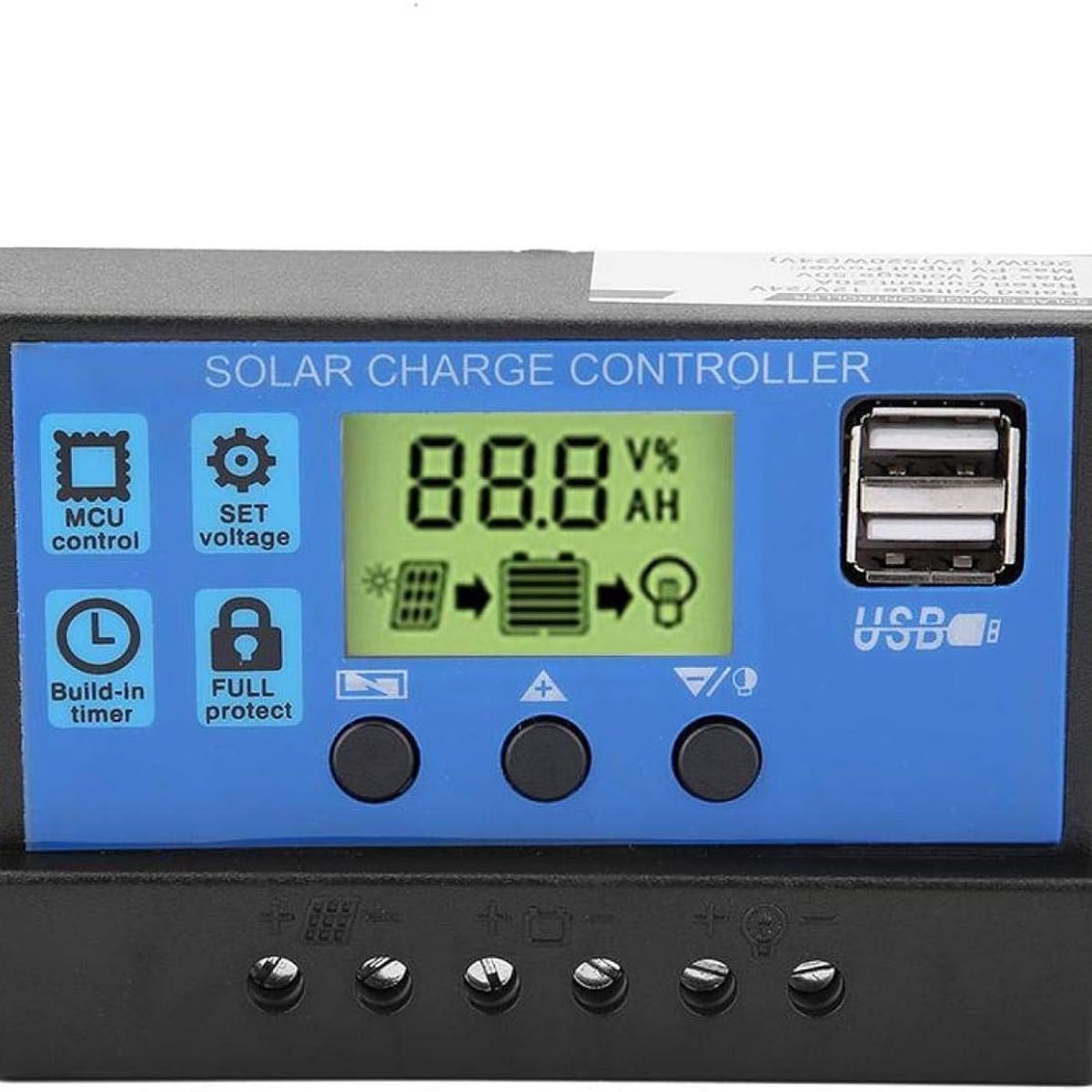 KUANGYE - Regulador Carga Solar Digital 12v 24v 60a