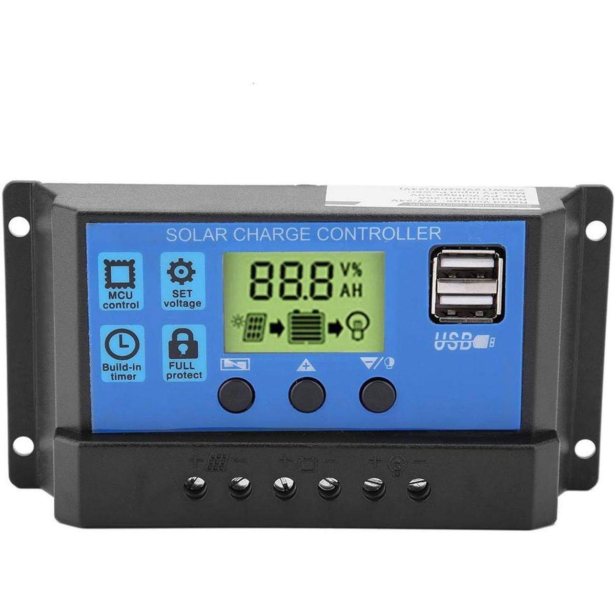 KUANGYE - Regulador Carga Solar Digital 12v 24v 60a