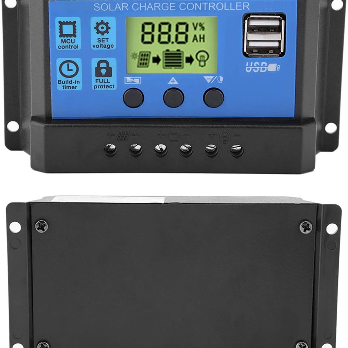 KUANGYE - Regulador Carga Solar Digital 12v 24v 60a
