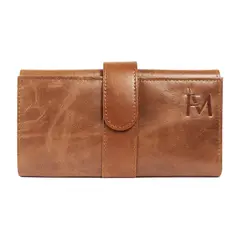 FRANZ MOSSI - Billetera de Cuero Genuino Cartera Tarjetero Elegant II