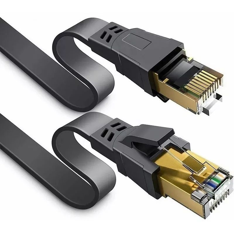 KUANGYE - Cable Red Plano Categoria 7 Cat7 Rj45 Utp Ethernet 15 Mts
