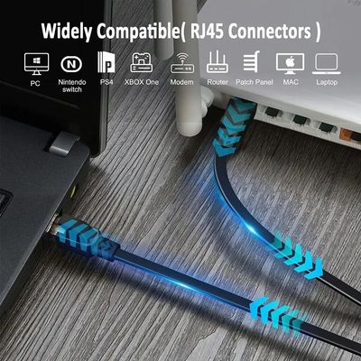 Imagen 2 del producto Cable Red Plano Categoria 7 Cat7 Rj45 Utp Ethernet 15 Mts