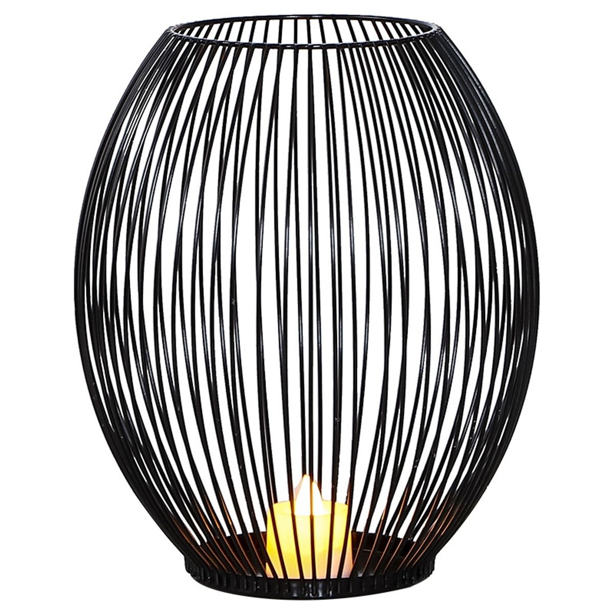 VATYERTY - Adorno negro hierro Candelero S