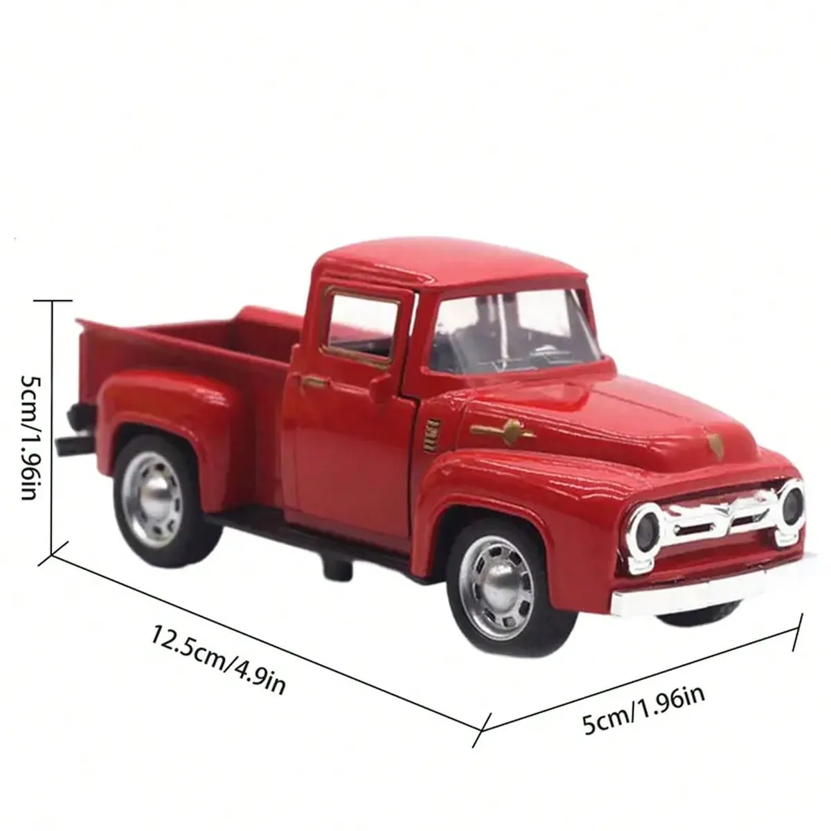 VATYERTY - Decorativa De Camión Rojo En Estilo Retro Para Navidad