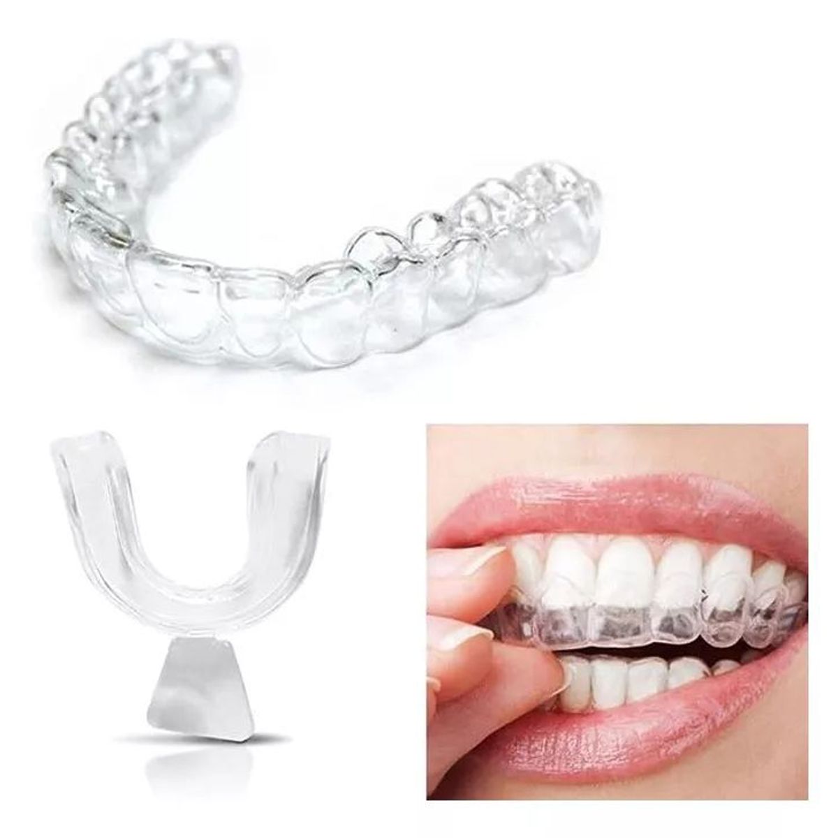 KUANGYE - 2pcs Protector Bucal Bruxismo Bandeja Dental De Silicona