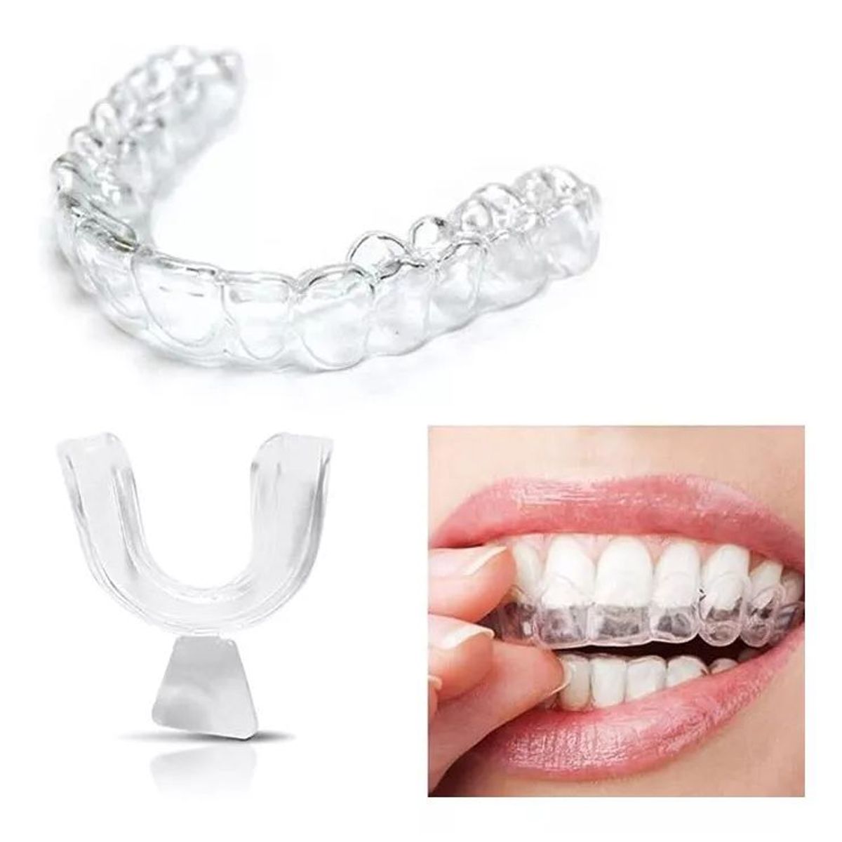 KUANGYE - 2pcs Protector Bucal Bruxismo Bandeja Dental De Silicona