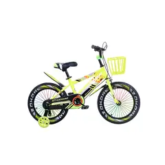 MUNDO ONLINE - Bicicleta de montaña con Luces LED y Colores Aro 12 Amarillo