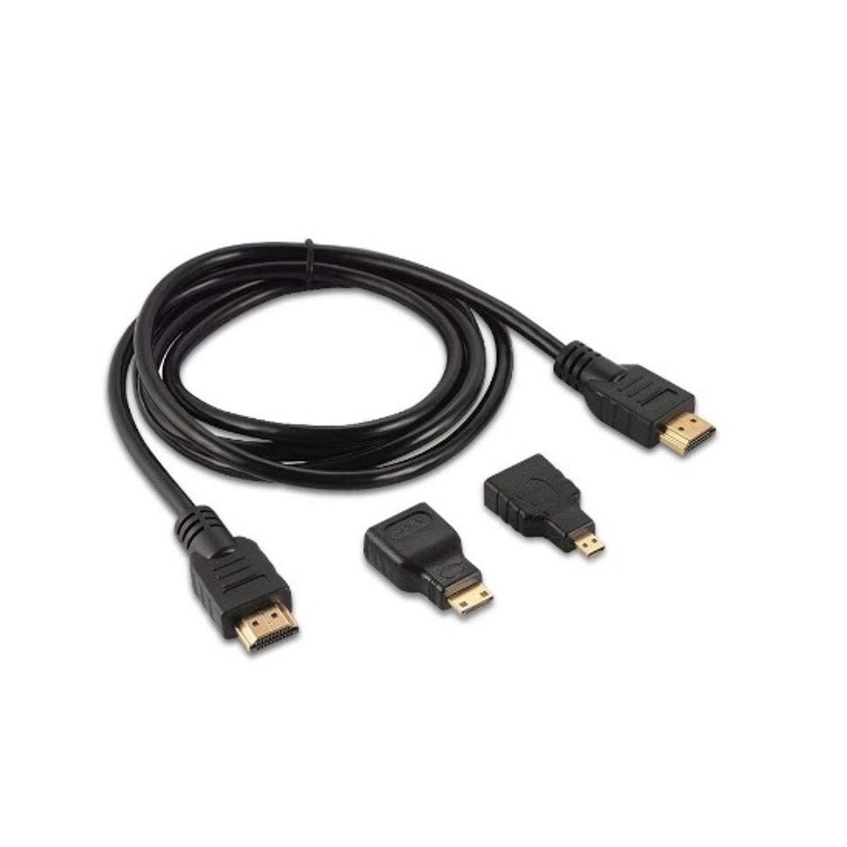 GENERICO - CABLE HDTV HDMI 14V CON MICRO Y MINI ADAPTADOR 15MTS