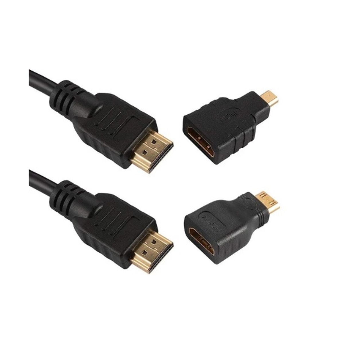GENERICO - CABLE HDTV HDMI 14V CON MICRO Y MINI ADAPTADOR 15MTS