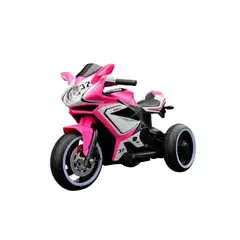 MUNDO ONLINE - Moto Eléctrica Infantil Con Música y Luz Color Rosado
