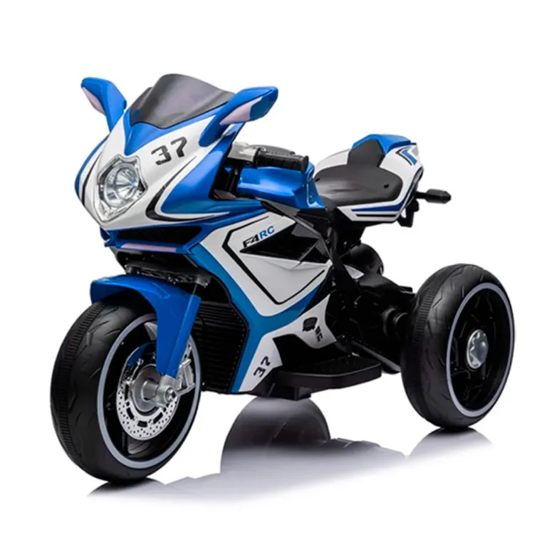 Moto Electrica Infantil Con Musica y Luz Color Azul
