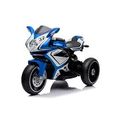 MUNDO ONLINE - Moto Eléctrica Infantil Con Música y Luz Color Azul