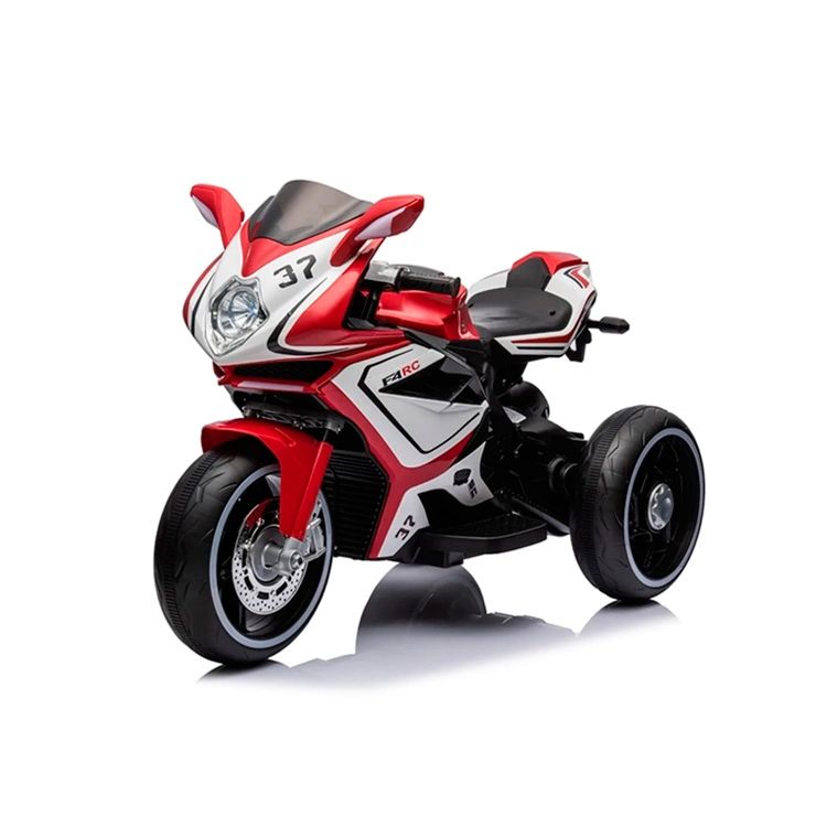 Moto Electrica Infantil Con Musica y Luz Color Roja