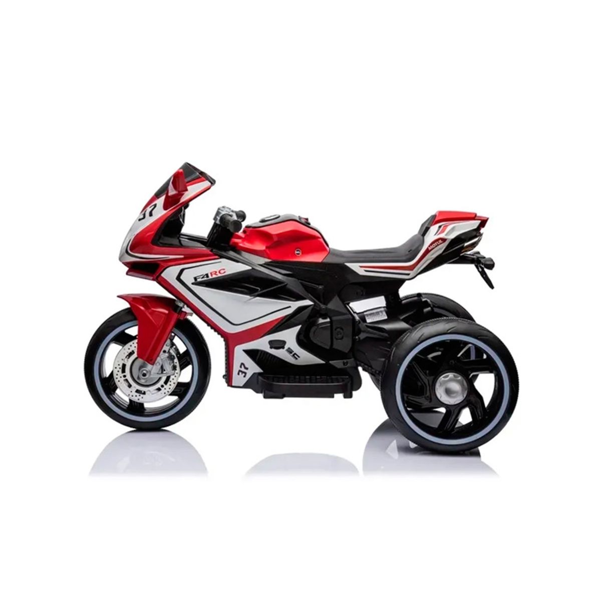 MUNDO ONLINE - Moto Eléctrica Infantil Con Música y Luz Color Roja