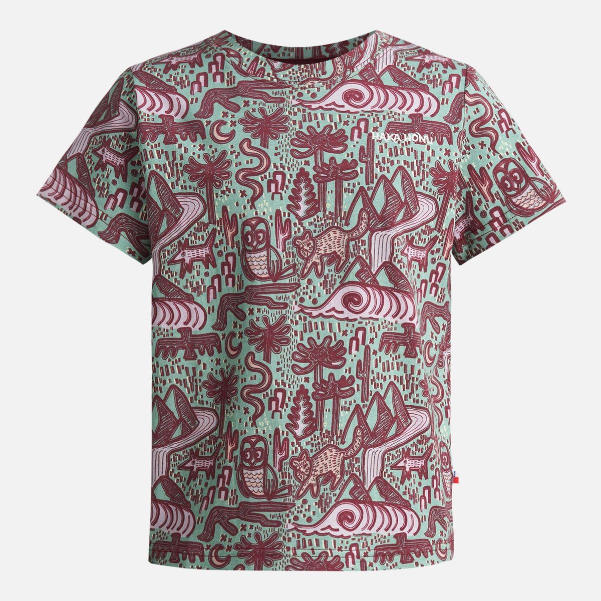 HAKA HONU - Polera Niño Tucuquere Print Jade Haka Honu