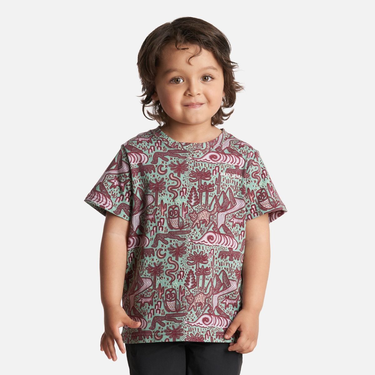 HAKA HONU - Polera Niño Tucuquere Print Jade Haka Honu