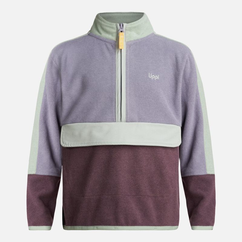 LIPPI - Poleron Niña FirePlace 1/4 Zip Sweatshirt Morado Claro Lippi