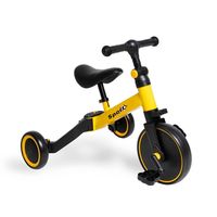 Triciclo Correpasillos Multiposiciones 3 En 1 - Amarillo
