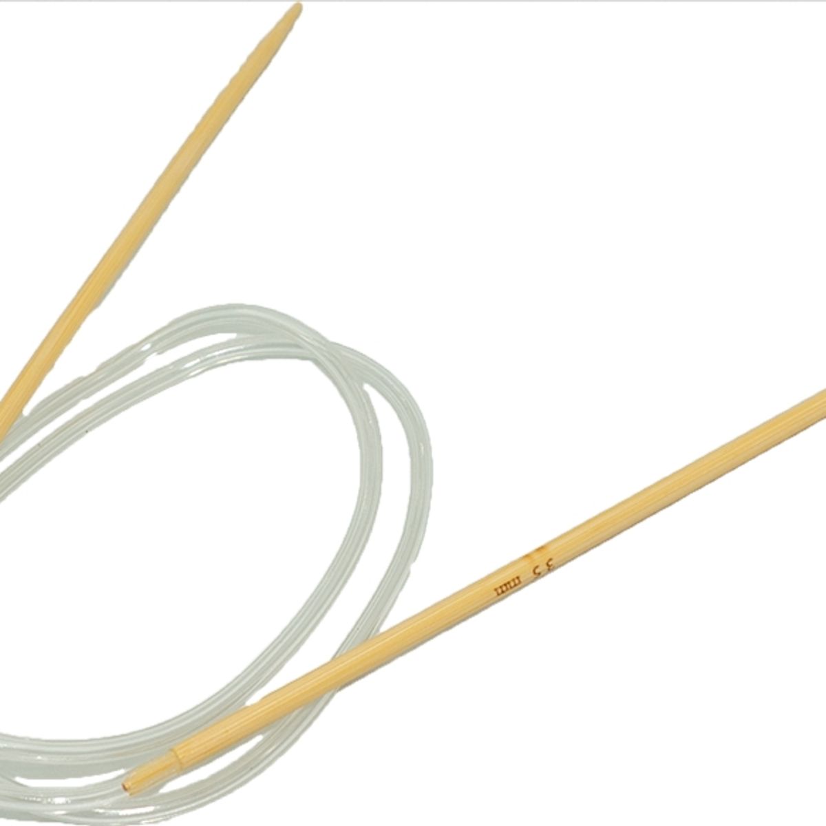 GENERICO - Palillo circular de bambú 5.0mm Circular knitting needles