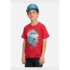 MAUI AND SONS - Pack Polera Jockey Infantil Rojo