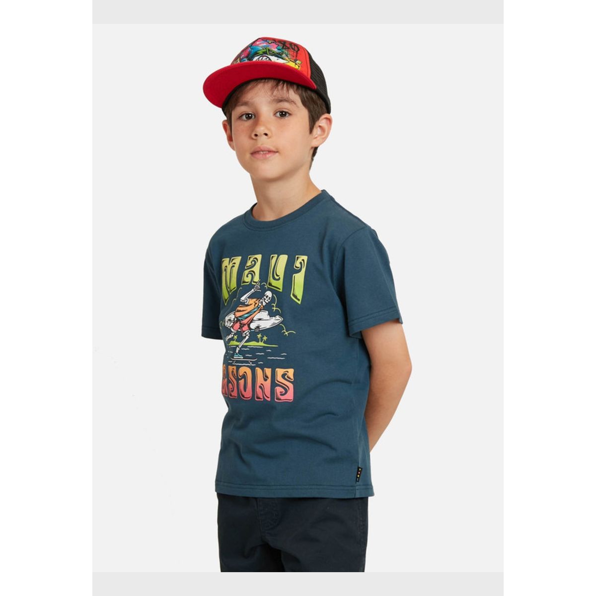 MAUI AND SONS - Pack Polera Jockey Infantil Azul Maui and sons