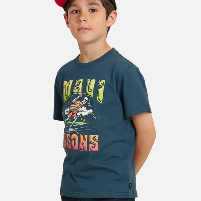 MAUI AND SONS - Pack Polera Jockey Infantil Azul Maui and sons