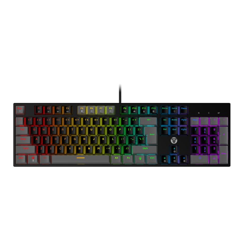 FANTECH - Teclado Gamer Fantech Atom MK886 Black Grey SW Blue