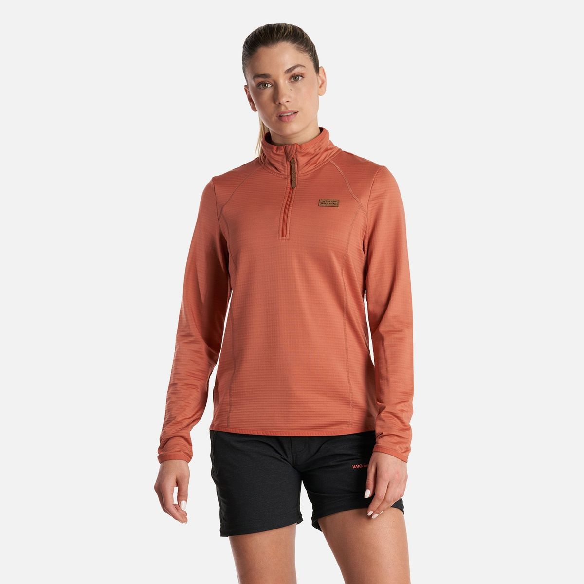 HAKA HONU - Poleron Mujer Taina Terracota Haka Honu