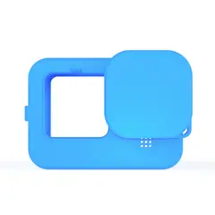 TELESIN - Funda de silicona + correa para Gopro Hero 13/12/ 11/ 10/ 9 - Celeste