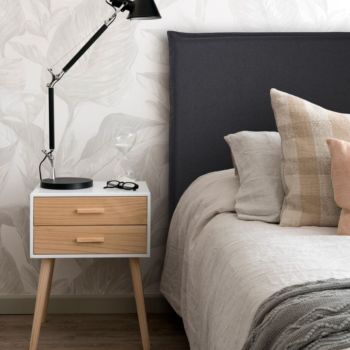 KABECEROS - RESPALDO CON FUNDA LAVABLE - SUPER KING - LONETA MARENGO