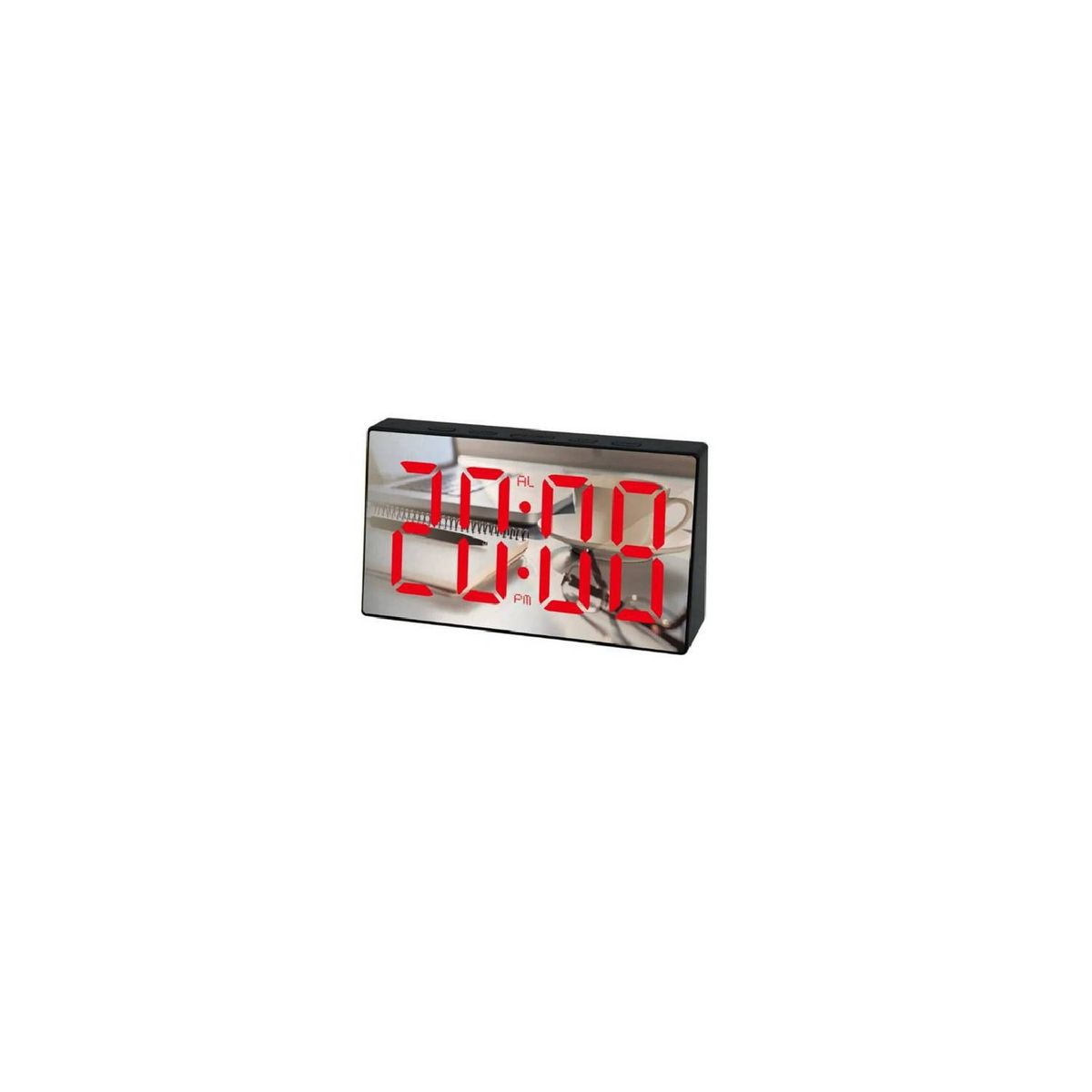 GENERICO - Reloj Despertador Led Modelo Ds-3699l Mini Mirror