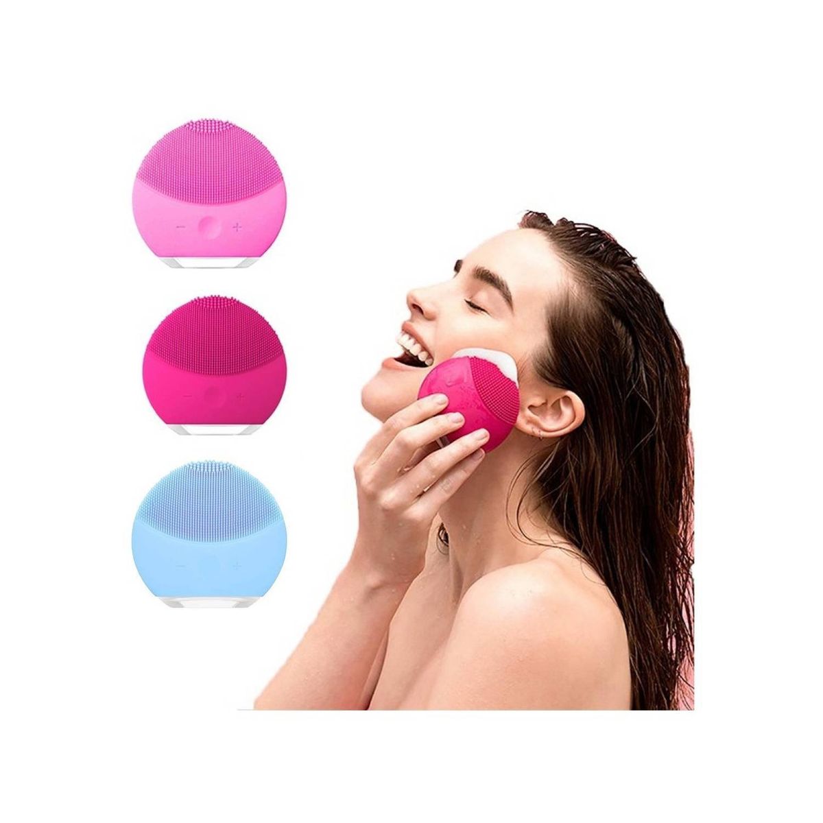 GENERICO - Exfoliante Masajeador Limpiador Facial Recargable