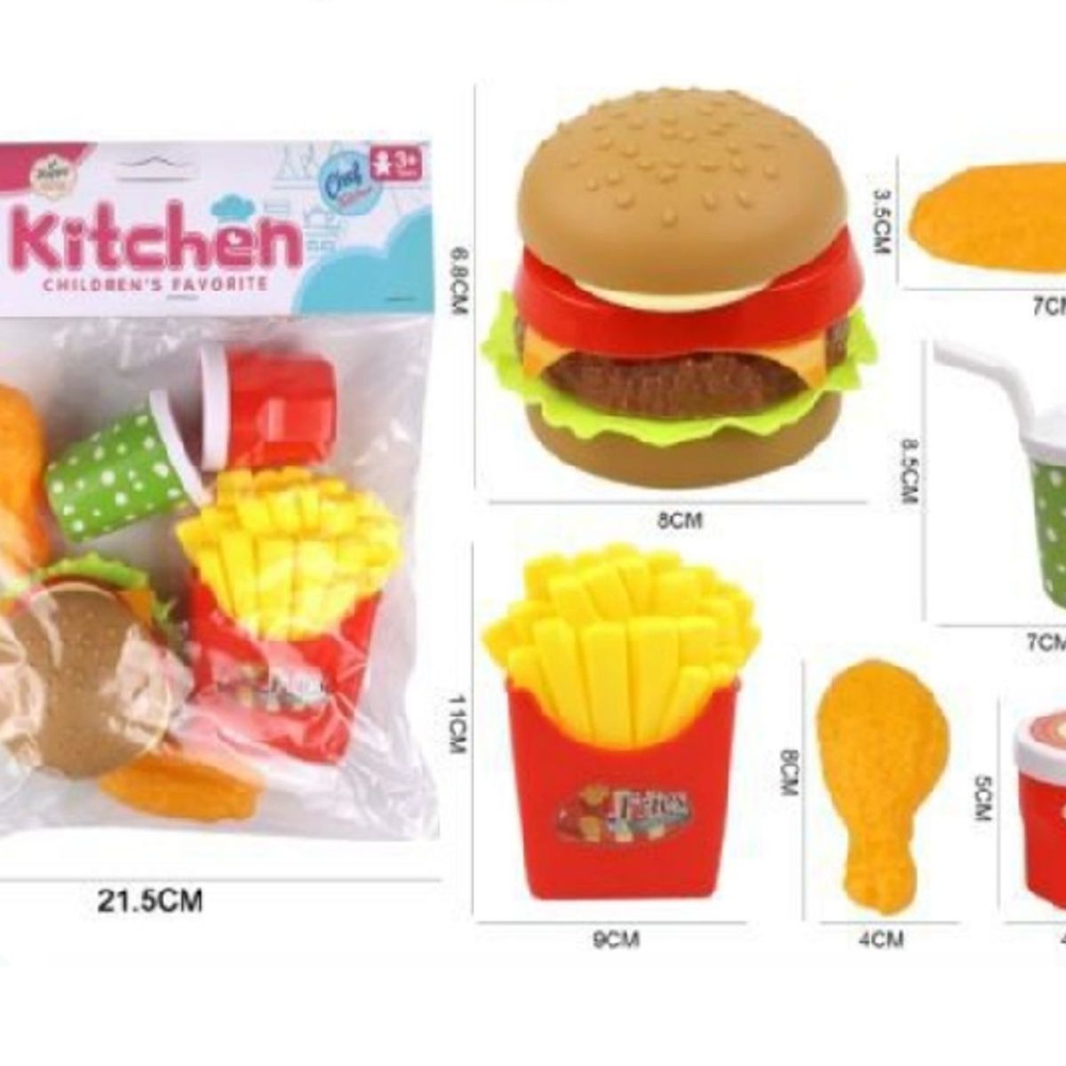 GENERICO - Juego De Comida Rápida Para Niños