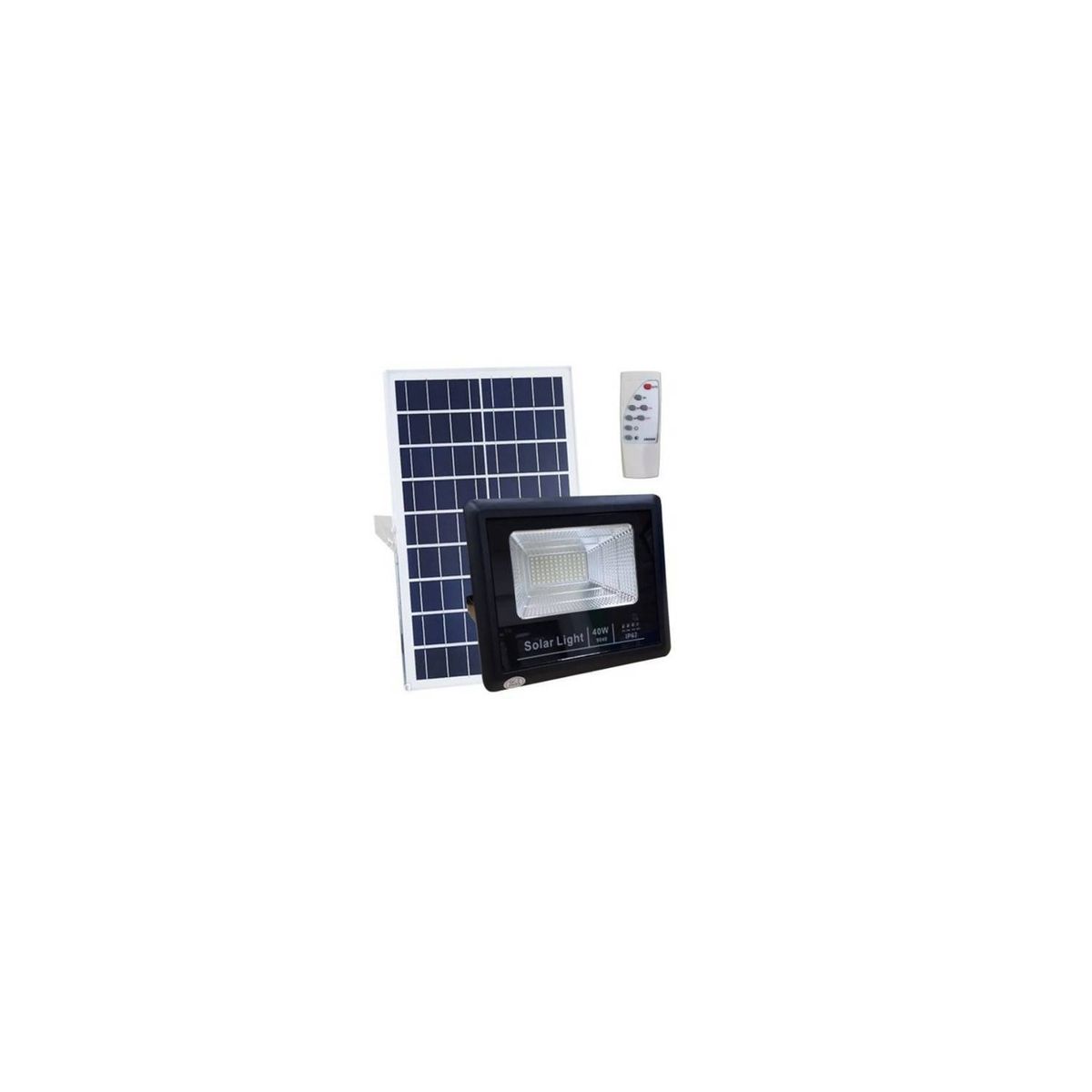 GENERICO - Luminaria Foco Solar 60w Panel Separado Control Remoto