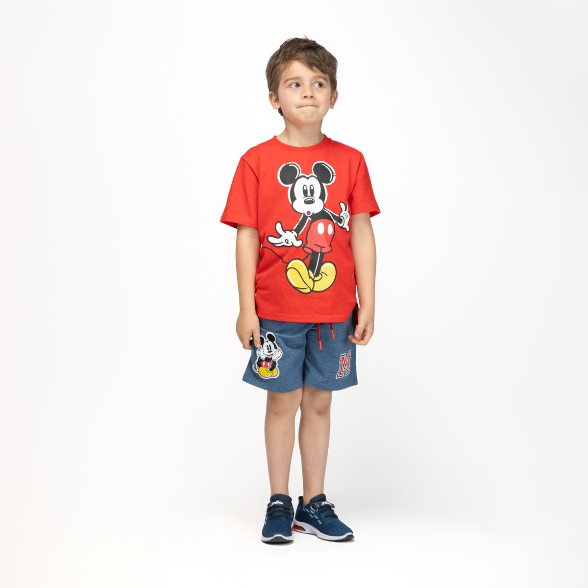 DISNEY - Short Niño Letra Mickey Azul Disney
