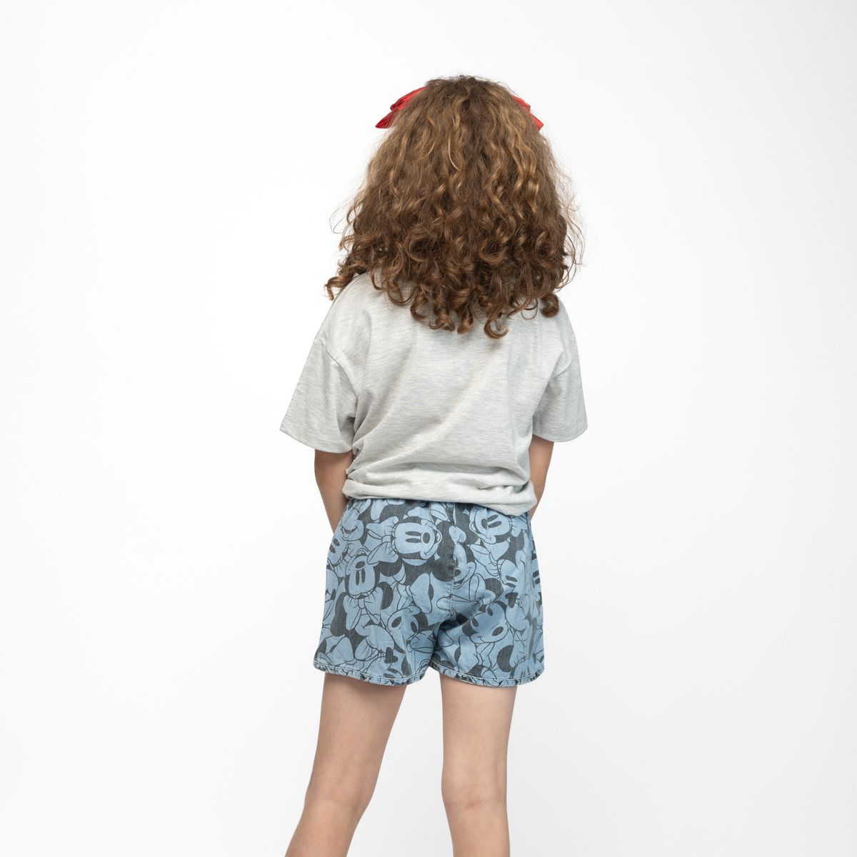 DISNEY - Short Niña Full Print Minnie Azul Disney