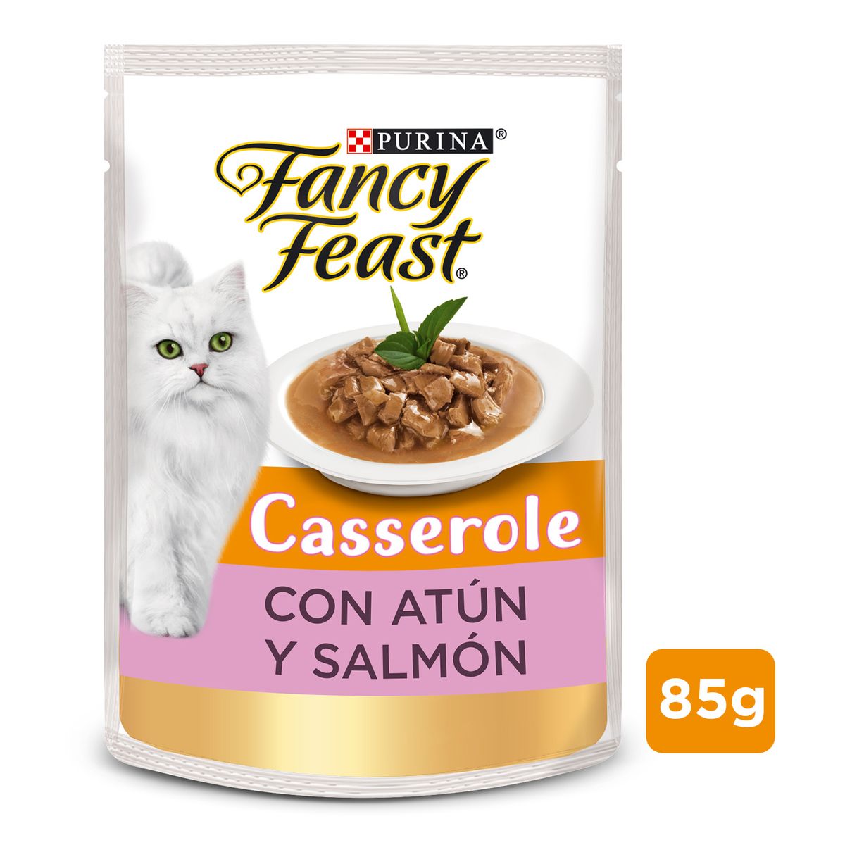 FANCY FEAST - Pack x15 Alimento Fancy Feast Casserole Atún Salmón 85g