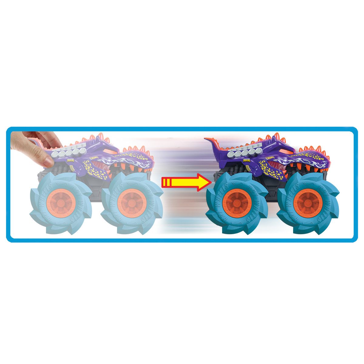 HOT WHEELS - Vehículo Hot Wheels mega Monster Trucks Twister Tredz