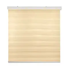 IMPORTCLICK - Cortina Roller Dúo Zebra Día Noche Beige 120 X 200 CM