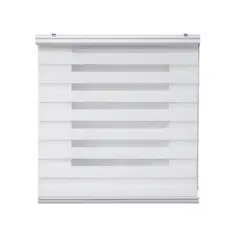 IMPORTCLICK - Cortina Roller Persiana Dúo Blanca 180x220 CM