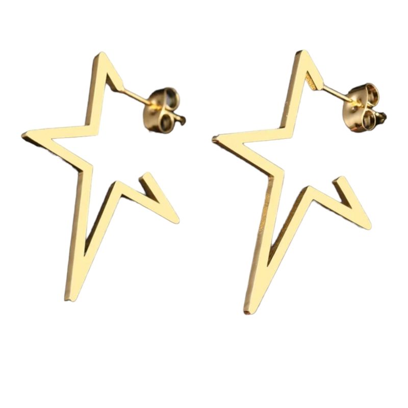 GENERICO - Aros Estrella  Acero Inoxidable