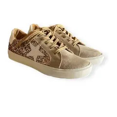 MILAH - Zapatilla de cuero Elisa Cobre